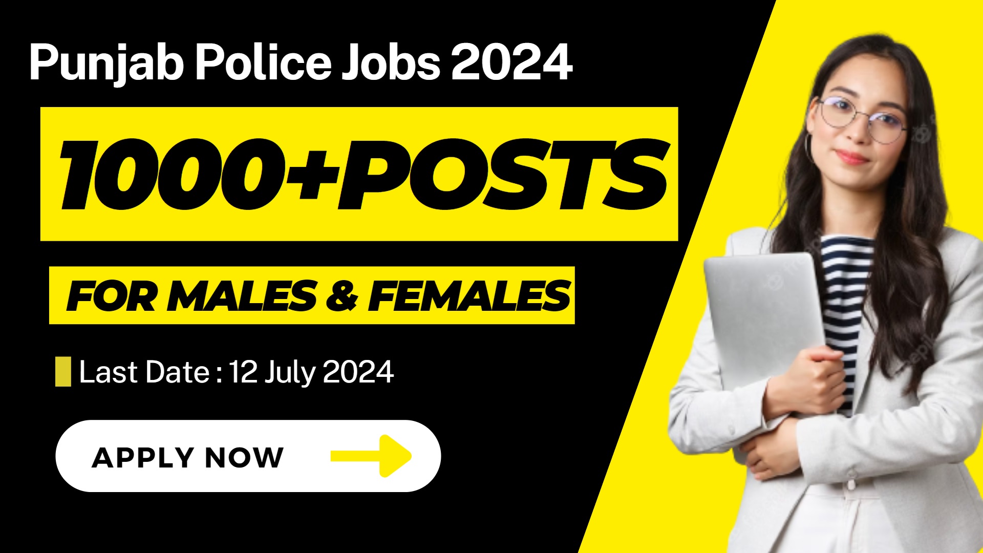 Punjab Police Jobs 2024 Application Form Advertisement