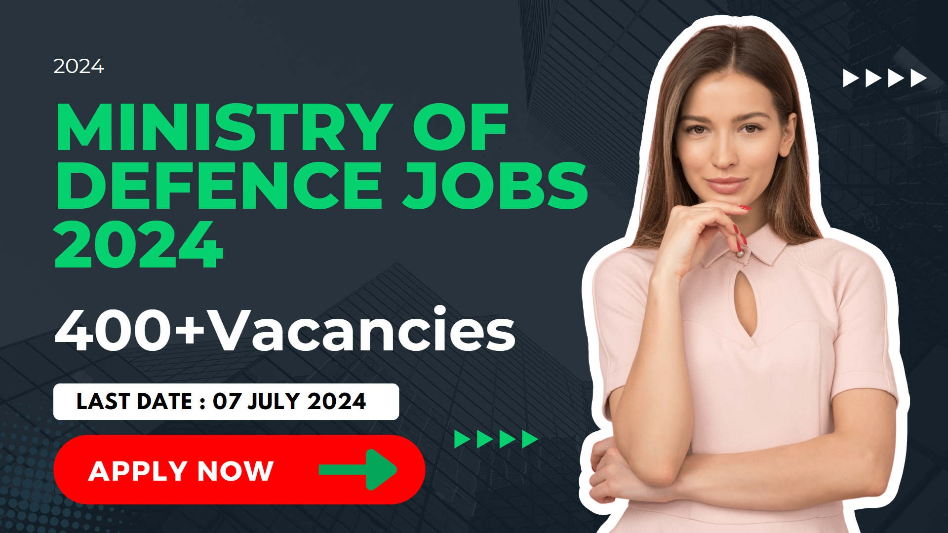 Ministry of Defence Jobs 2024 Apply Online Advertisement