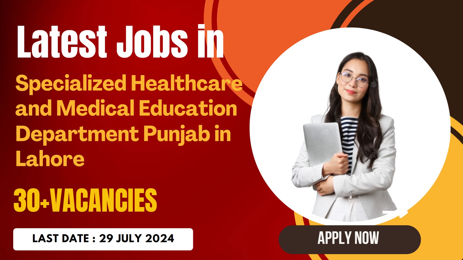 Latest Jobs in Specialized Healthcare and Medical Education Department Punjab in Lahore