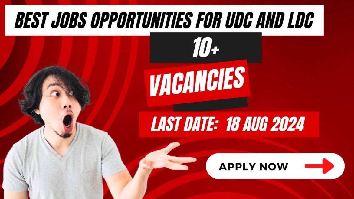 Best Opportunities for UDC and LDC in Islamabad: August 2024 Advertisement