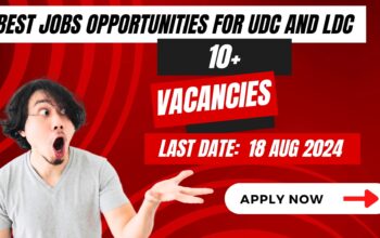 Best Opportunities for UDC and LDC in Islamabad: August 2024 Advertisement